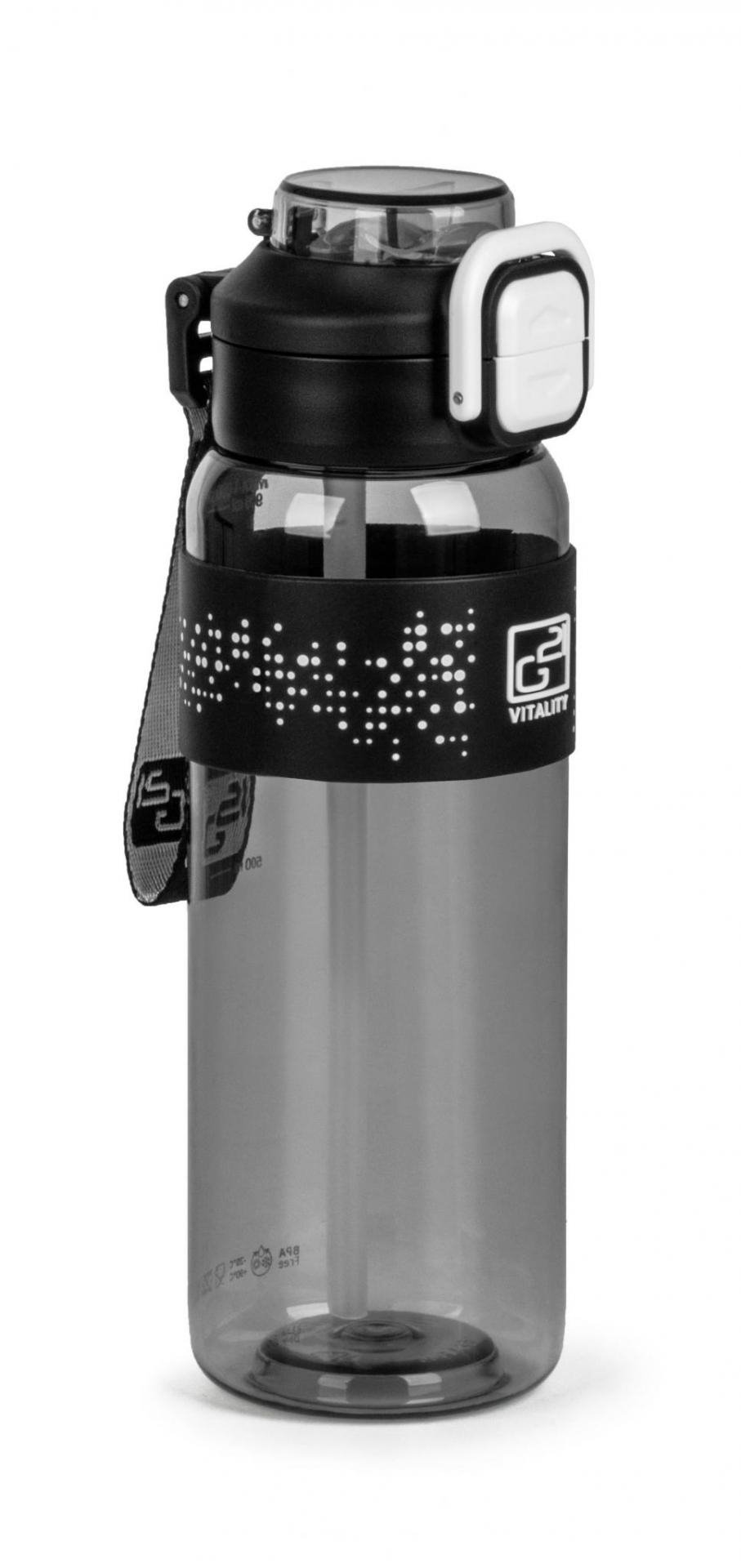 Flasa-G21-na-pitie-1000-ml-2v1-siva Fľaša G21 na pitie 1000 ml 2v1, sivá – Obrázok 1