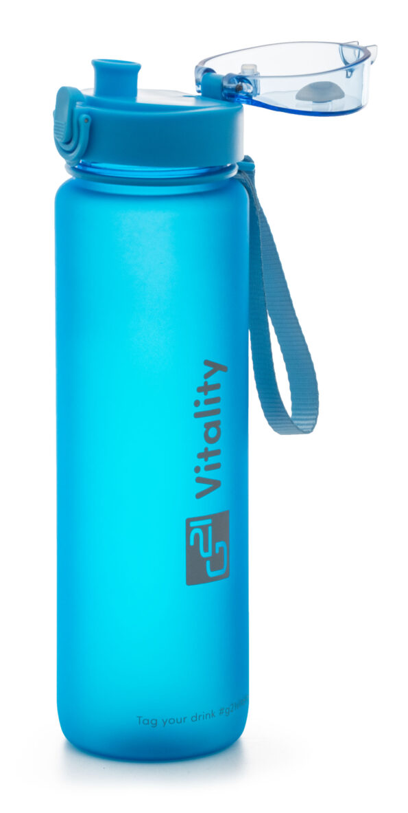 Fľaša G21 na pitie, 1000 ml, modrá-zmrznutá – Obrázok 2