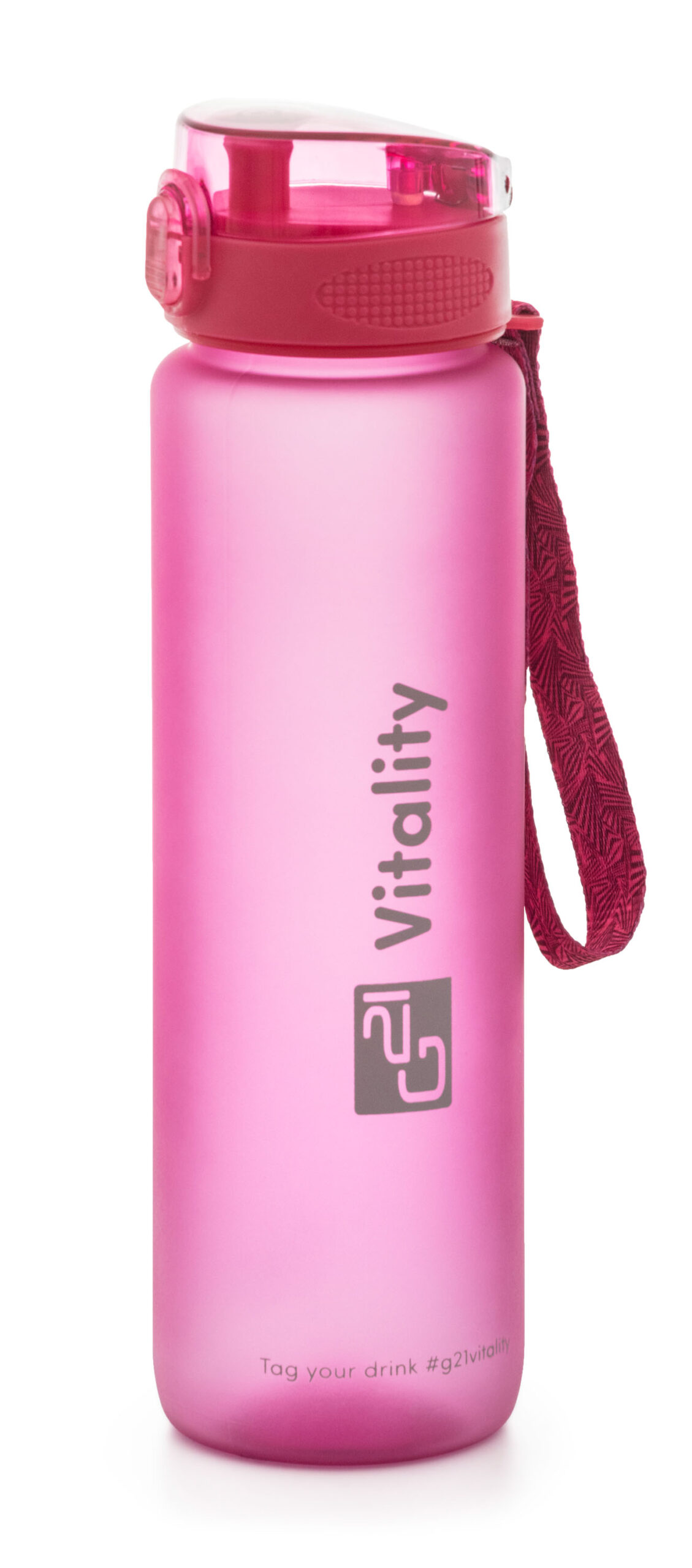 Flasa-G21-na-pitie-1000-ml-ruzova-zmrznuta Fľaša G21 na pitie, 1000 ml, ružová-zmrznutá – Obrázok 1
