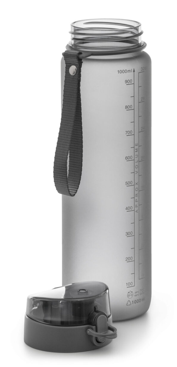 Fľaša G21 na pitie, 1000 ml, sivá-zmrznutá – Obrázok 3