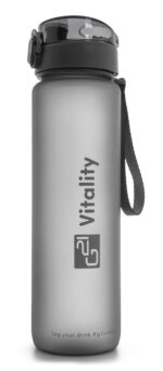 Fľaša G21 na pitie, 1000 ml, sivá-zmrznutá – Obrázok 5