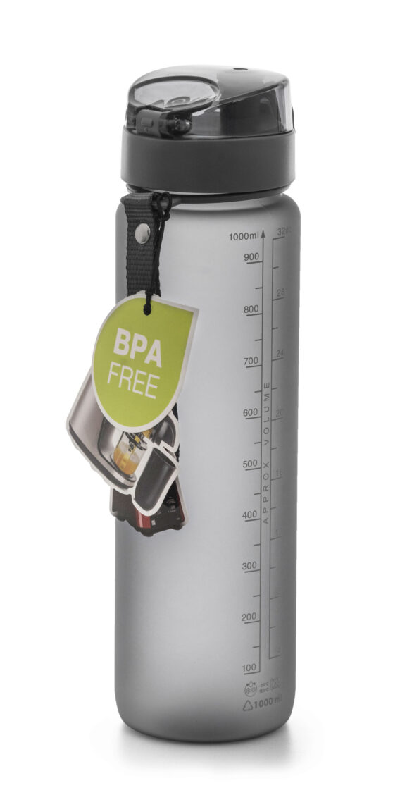 Fľaša G21 na pitie, 1000 ml, sivá-zmrznutá – Obrázok 6