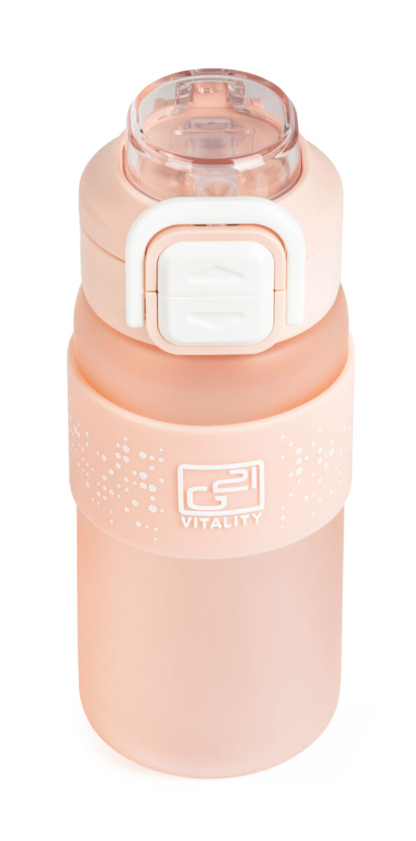 Fľaša G21 na pitie 600 ml 2v1, ružová zmrznutá – Obrázok 5