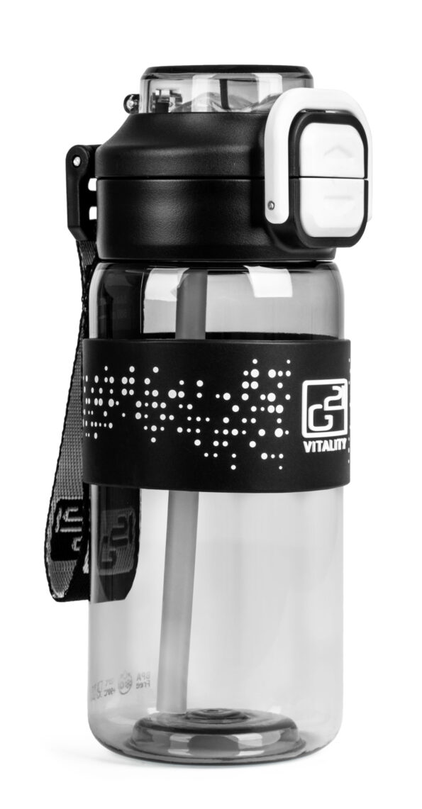 Fľaša G21 na pitie 600 ml 2v1, sivá – Obrázok 4