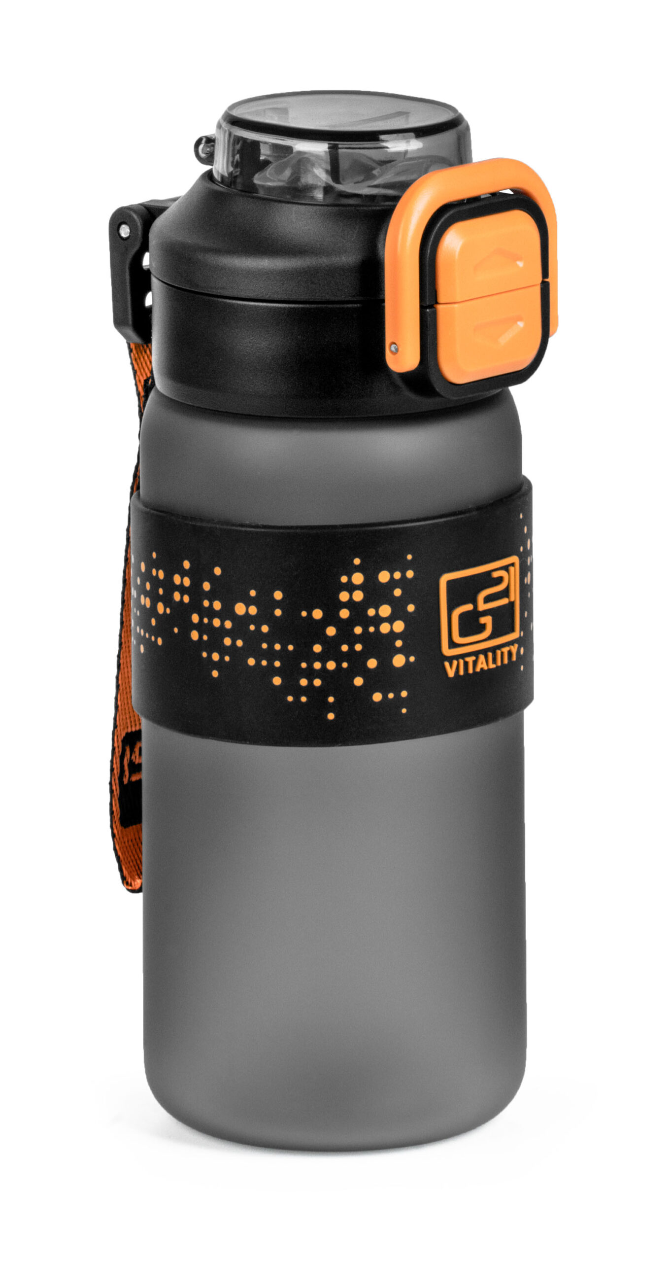 Flasa-G21-na-pitie-600-ml-2v1-siva-zmrznuta Fľaša G21 na pitie 600 ml 2v1, sivá zmrznutá – Obrázok 1