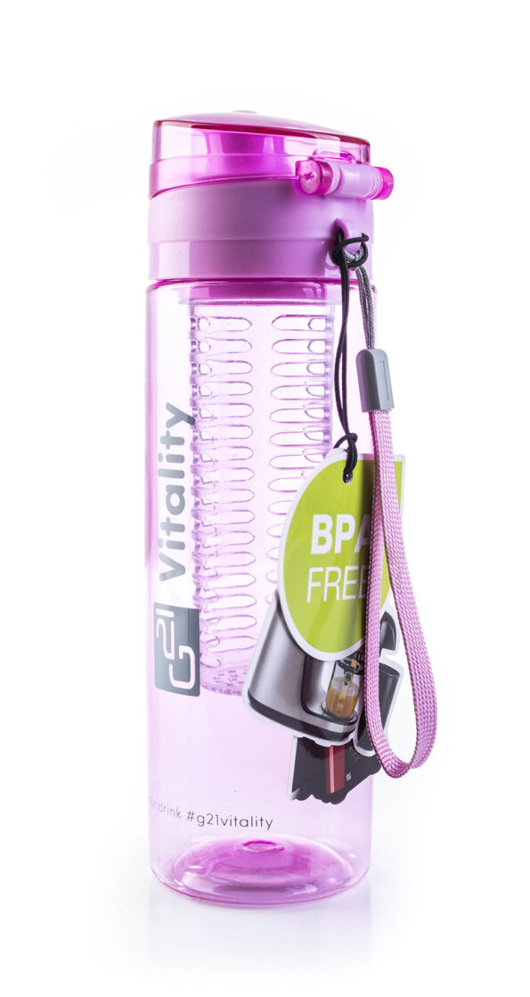 Fľaša G21 na smoothie/juice, 600 ml, fialová – Obrázok 6