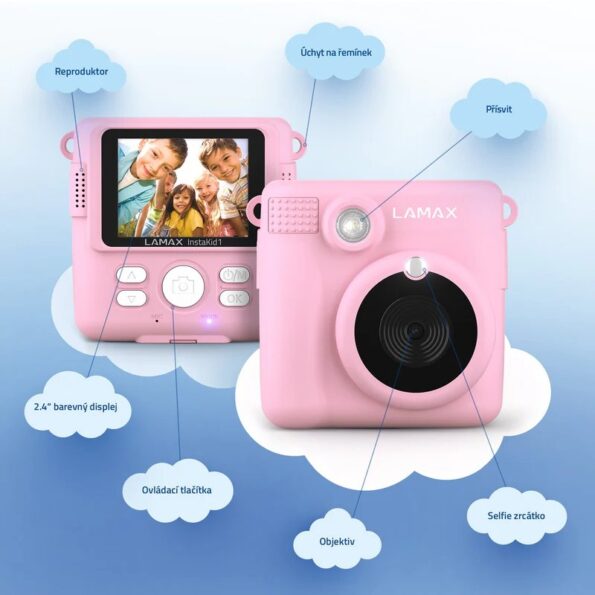 Fotoaparát Lamax  InstaKid1 Pink – Obrázok 3