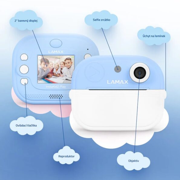 Fotoaparát Lamax  InstaKid2 Play Blue – Obrázok 4