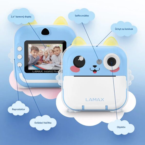 Fotoaparát Lamax  InstaKid2 Plus Blue – Obrázok 2