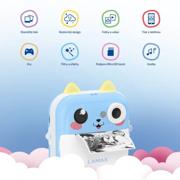 Fotoaparát Lamax  InstaKid2 Plus Blue – Obrázok 4