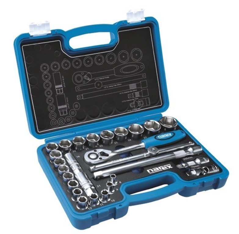 Gola-suprava-Narex-12-27ks Gola súprava Narex 1/2" 27ks – Obrázok 1
