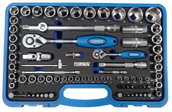 Gola súprava Narex 1/4" a 1/2" 83dielna – Obrázok 2