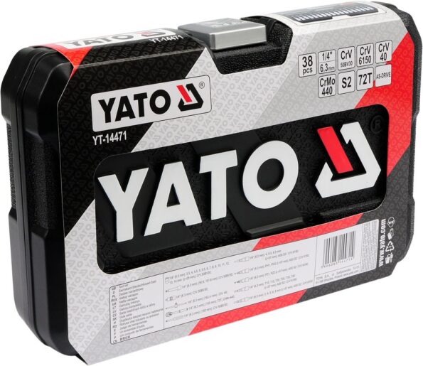 Gola súprava Yato 1/4" 38 ks XS YT-14471 – Obrázok 2