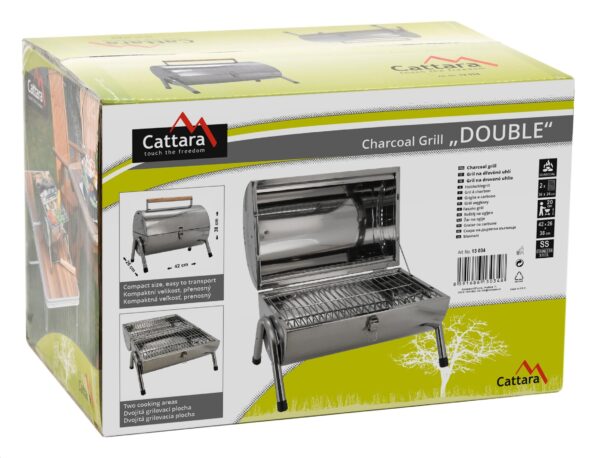 Gril Cattara DOUBLE 2x 38cm cestovný – Obrázok 8
