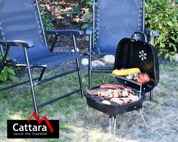 Gril Cattara na drevené uhlie CROTONE skladací – Obrázok 6