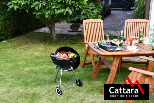 Gril Cattara na drevené uhlie kotlový BARI 46 cm – Obrázok 6