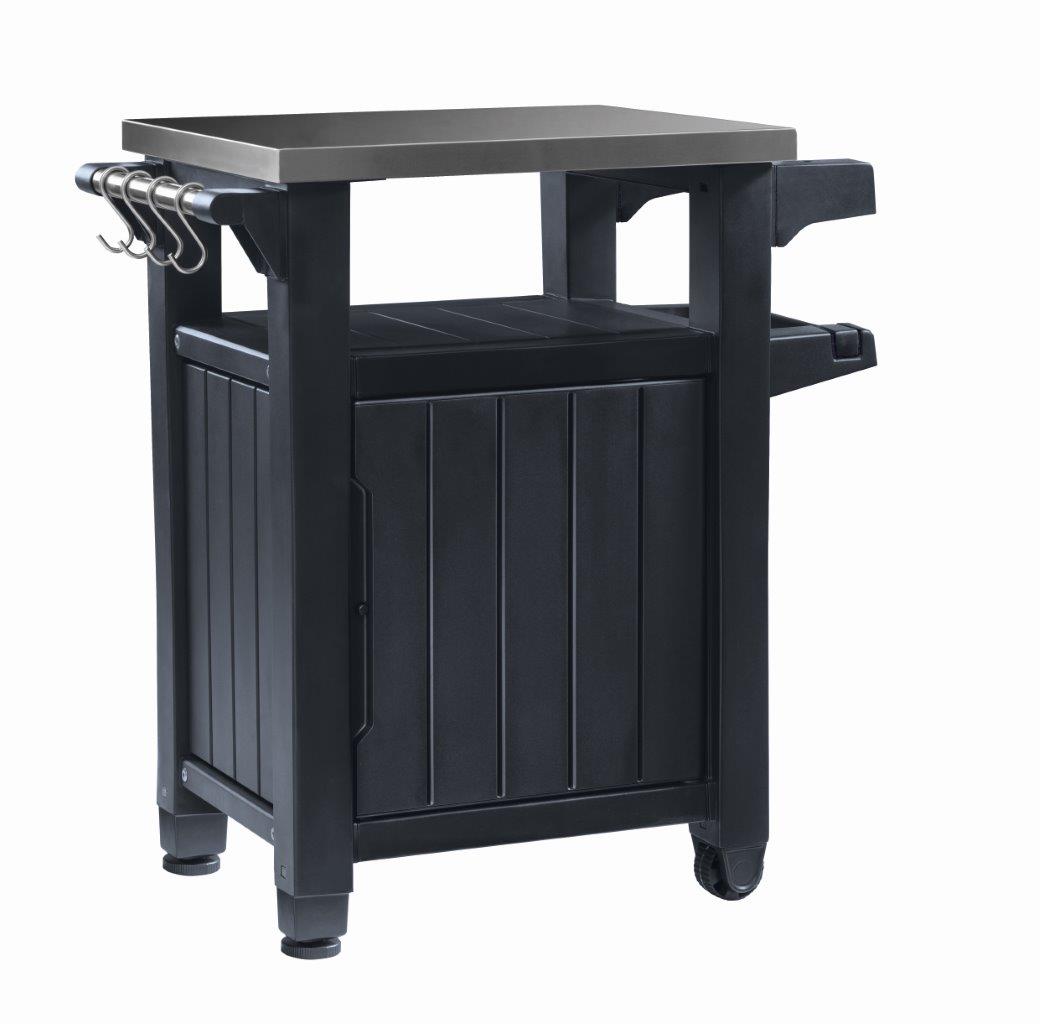 Grilovaci-stolik-Keter-UNITY-105L-grafitovy Grilovací stolík Keter UNITY 105L grafitový – Obrázok 1