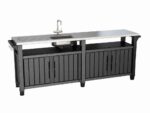 Grilovací stolík Keter UNITY Chef 415 L grafitový – Obrázok 4