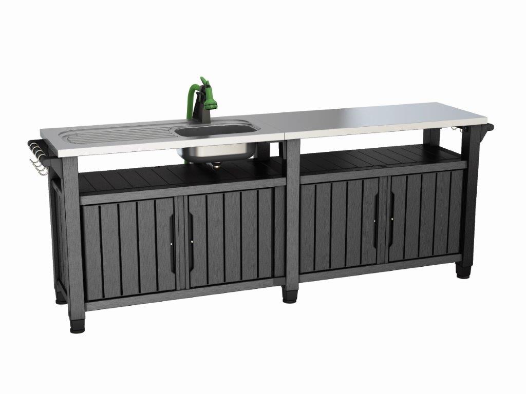 Grilovaci-stolik-Keter-UNITY-Chef-415-L-grafitovy Grilovací stolík Keter UNITY Chef 415 L grafitový – Obrázok 1