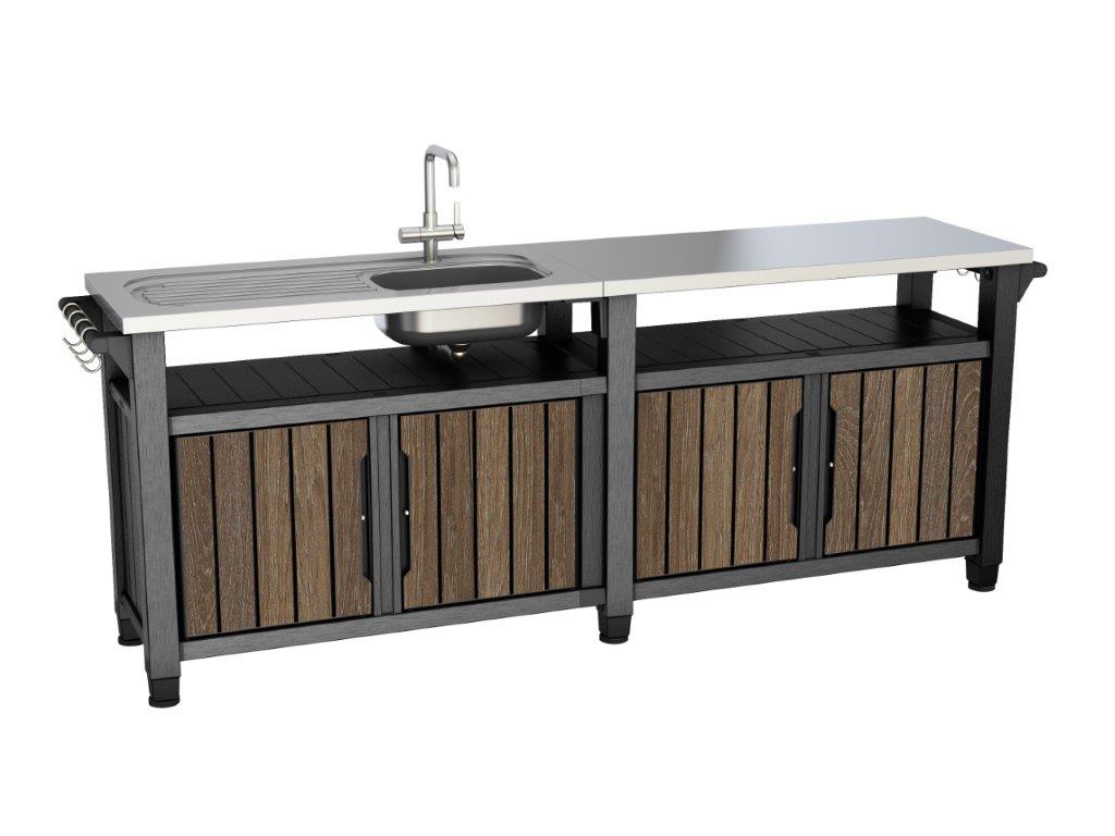 Grilovaci-stolik-Keter-UNITY-Chef-415-l-Walnut Grilovací stolík Keter UNITY Chef 415 l Walnut – Obrázok 1