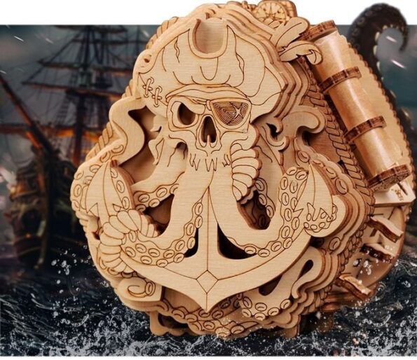 Hlavolam EscapeWelt 3D drevený Blackbeard's Compass – Obrázok 9