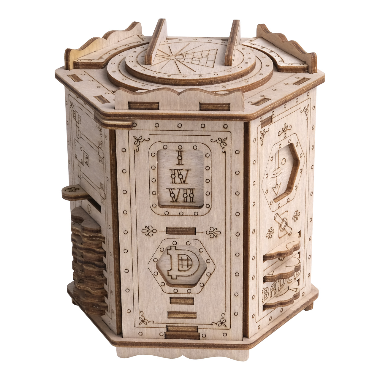 Hlavolam-EscapeWelt-dreveny-Fort-Knox-Pro Hlavolam EscapeWelt drevený, Fort Knox Pro – Obrázok 1