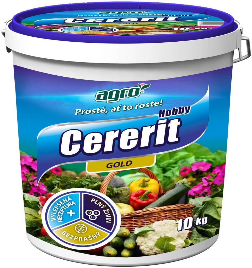 Hnojivo-Agro-Cererit-Hobby-©-GOLD-10kg-pl.-kb Hnojivo Agro Cererit Hobby © GOLD 10kg pl. kb – Obrázok 1