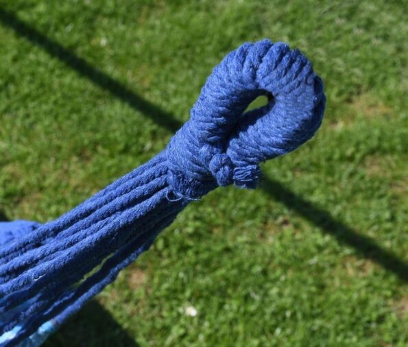 Hojdacia sieť Cattara TEXTIL 200x100cm modro-biela – Obrázok 3