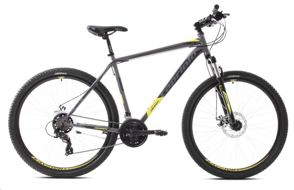Horsky-bicykel-Capriolo-OXYGEN-2919-zluto-sede Horský bicykel Capriolo OXYGEN 29"/19" žluto-šedé – Obrázok 1