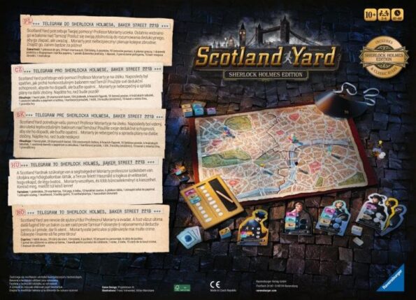 Hra Ravensburger Scotland Yard Sherlock Holmes – Obrázok 2