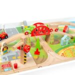 Hračka Bigjigs Rail Drevená vláčikodráha a stôl – Obrázok 2
