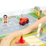 Hračka Bigjigs Rail Drevená vláčikodráha a stôl – Obrázok 3