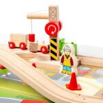 Hračka Bigjigs Rail Drevená vláčikodráha a stôl – Obrázok 7