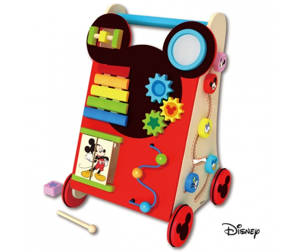 Hracka-Disney-baby-drevene-aktivne-choditko-Mickey Hračka Disney baby drevené aktívne chodítko Mickey – Obrázok 1