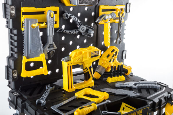 Hračka G21 Pracovný stôl s náradím DELUXE TOOLS – Obrázok 4