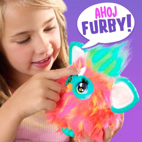 Hračka Hasbro - Furby korálový CZ verze – Obrázok 4