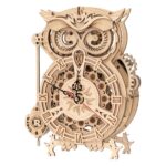 Hračka Robotime 3D drevené mechanické puzzle Sovie hodiny