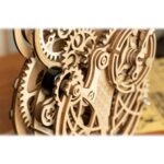 Hračka Robotime 3D drevené mechanické puzzle Sovie hodiny – Obrázok 3