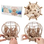 Hračka Ugears 3D drevené mechanické puzzle Mechanické akvárium – Obrázok 2
