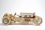 Hračka Ugears 3D drevené mechanické puzzle U9 Auto (Grand Prix) – Obrázok 3