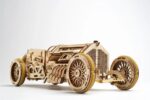 Hračka Ugears 3D drevené mechanické puzzle U9 Auto (Grand Prix) – Obrázok 5