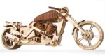 Hračka Ugears 3D drevené mechanické puzzle VM-02 Motorka (chopper) – Obrázok 3