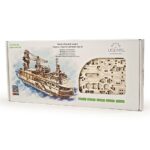 Hračka Ugears 3D drevené mechanické puzzle Výskumná loď – Obrázok 2