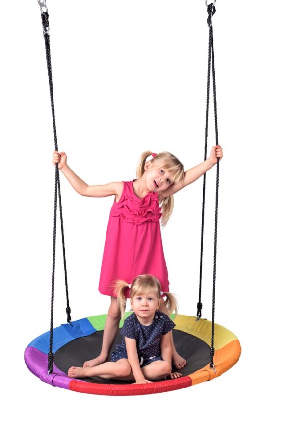 Hračka Woody Hojdací kruh (priemer 100cm), dúhový – Obrázok 5