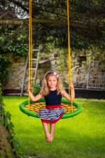 Hračka Woody Hojdací kruh (priemer 83cm) - zelenočervený – Obrázok 4