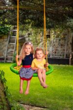 Hračka Woody Hojdací kruh (priemer 83cm) - zelenočervený – Obrázok 6