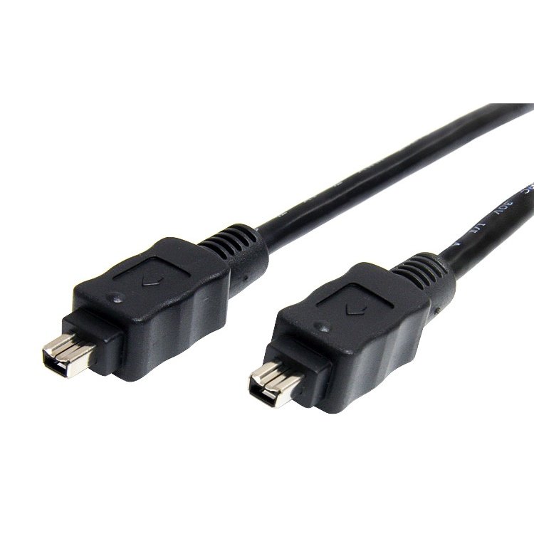 Kabel-PremiumCord-Firewire-1394-4pin-4pin-MM-3m-cierny Kábel PremiumCord Firewire 1394 4pin-4pin M/M 3m, čierny – Obrázok 1