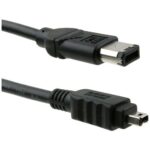 Kábel PremiumCord Firewire 1394 6pin-4pin M/M 2m, čierny