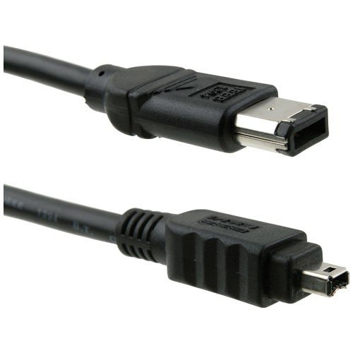 Kabel-PremiumCord-Firewire-1394-6pin-4pin-MM-2m-cierny Kábel PremiumCord Firewire 1394 6pin-4pin M/M 2m, čierny – Obrázok 1