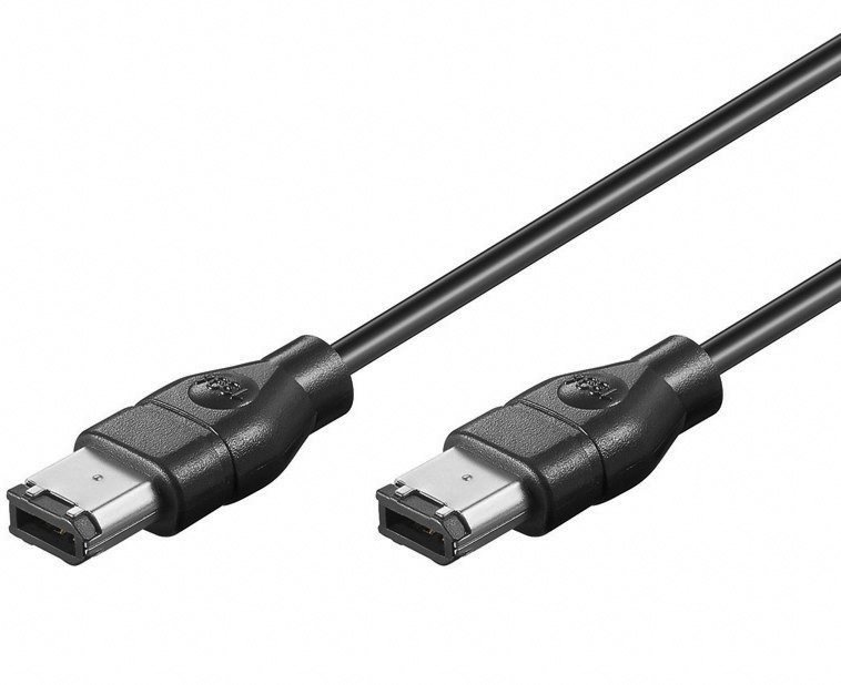 Kabel-PremiumCord-Firewire-1394-6pin-6pin-MM-2m-cierny Kábel PremiumCord Firewire 1394 6pin-6pin M/M 2m, čierny – Obrázok 1